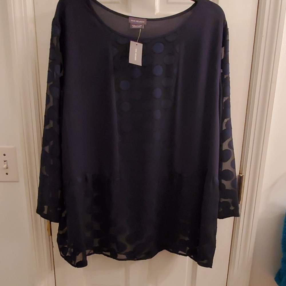 Navy Blue Blouse